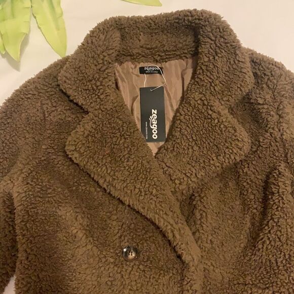 ⭐️NWT Zeagoo Faux Fur Teddy Fuzzy Coat⭐️ - Picture 6 of 15